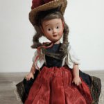 Немецкая сувенирная кукла в национальной одежде. 50-60 гг