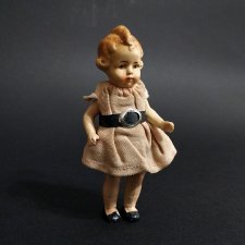 Антикварная Немецкая Фарфоровая Миниатюрная Кукла. Circa 1930-e