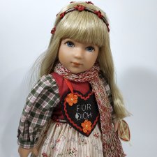 Sophie от Kathe Kruse. Винтажная Немецкая Виниловая Кукла. Circa 1990-х