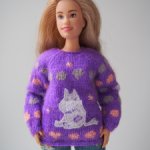 Джемпер Муми-тролль + муми-тролль для Барби