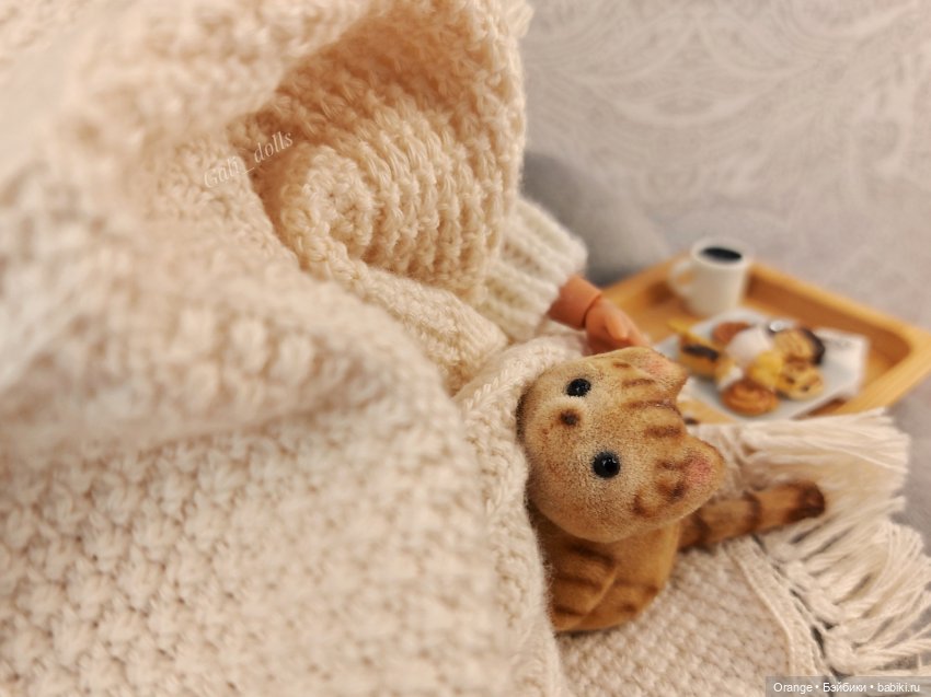 Уютный отдых и котики, или как "связать" плед формата 1/6 из подручных материалов (фото 5)