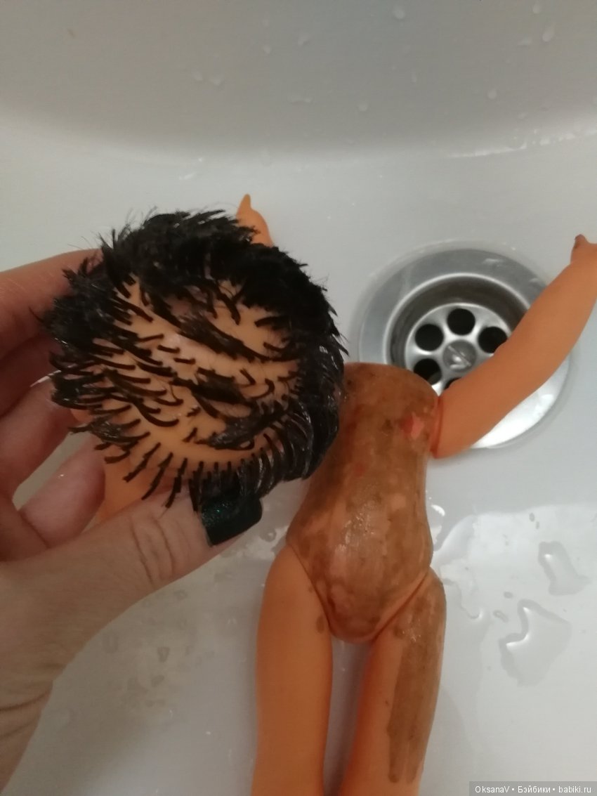 Я это сделала — Ремонт кукол СССР и ГДР (немок): чернота (фото 2)