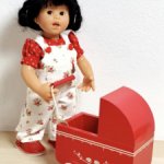 Новая деревянная коляска для кукол - доставка в цене