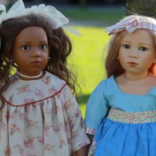 Авторские куклы Lschina и Tamina от Elisabeth Lindner