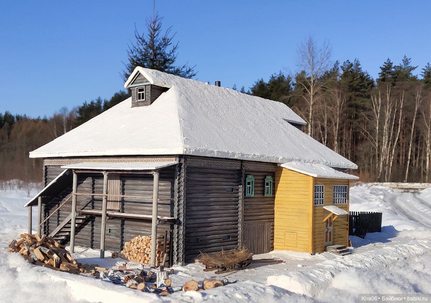 Ожившая сказка в миниатюре: деревенский домик Алексея Кроваткина