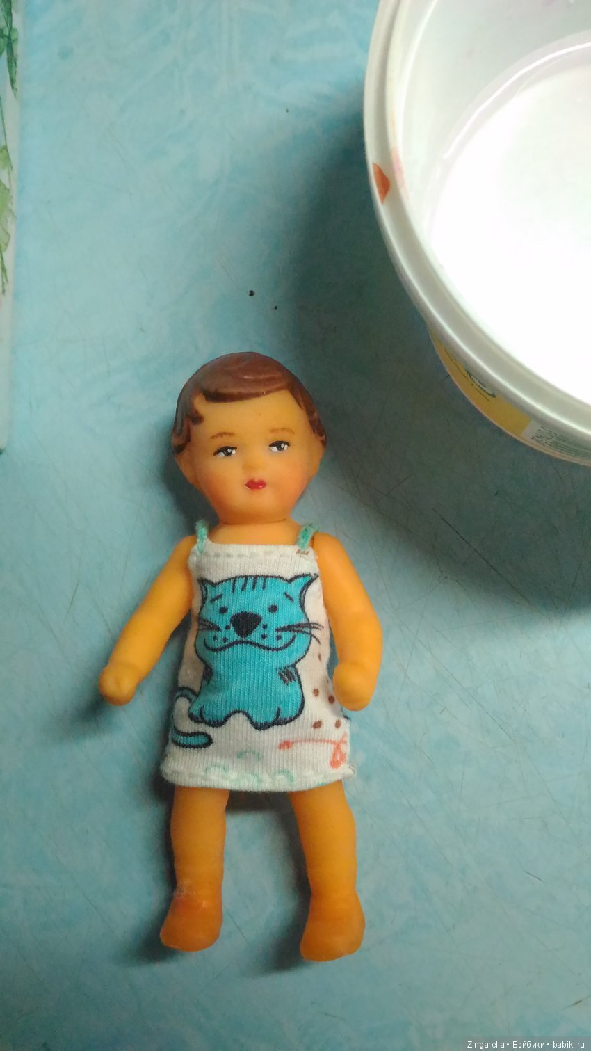 Бедный резиновый винтажный пупсик Аришка. Мои попытки реанимации. Часть 2 (фото 4)