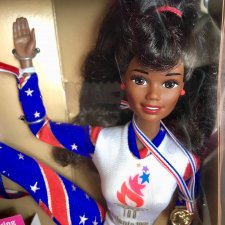 Барби олимпийская гимнастка афро / Olympic gymnast Barbie