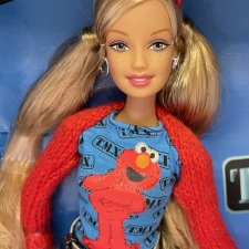 Барби улица Сезам / Tickle Me Elmo Barbie Sesame Street Барби улица Сезам / Tickle Me Elmo Barbie Sesame Street