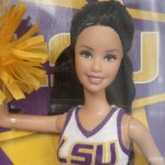 Барби чирлидер Луизиана / LSU cheerleader Barbie
