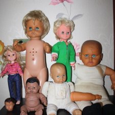 Куклы ГДР, Китай лотом 7 шт.
