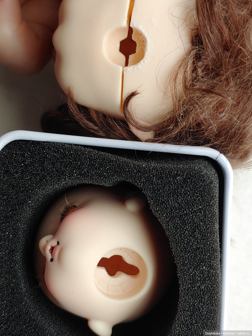 Как посадить голову stodoll с шурупами на бжд-тело (фото 3)