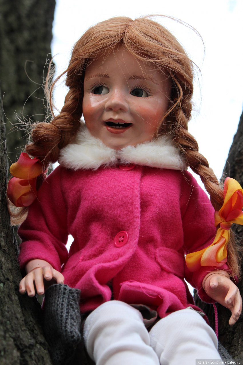Моя Пеппи, авторская кукла из папье-маше (фото 2)