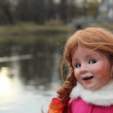 Моя Пеппи, авторская кукла из папье-маше