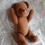 Старинный мишка СССР с открытой пастью