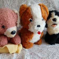 Игрушки собачки советские мягконабивные