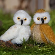 Совушки в технике тедди