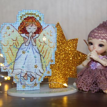 Как мы с куклятами Новый год вышивали!