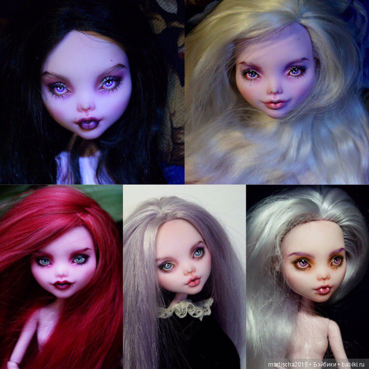Февраль 2019 — ООАК Monster High и Ever After High: репейнт