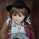 Шикарная авторская редкая кукла от Rosemarie Kunz