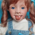 Фарфоровая большая кукла из Германии