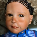 Авторская уникальная самолепная кукла из фарфора от немецкой писательницы Monika Detering