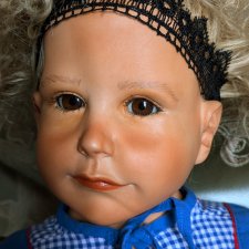 Авторская уникальная самолепная кукла из фарфора от немецкой писательницы Monika Detering