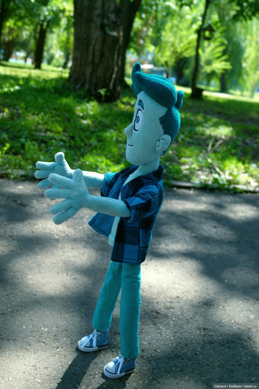 Мягкий парень — Текстильные игрушки и примитивы: кофейные (фото 7)