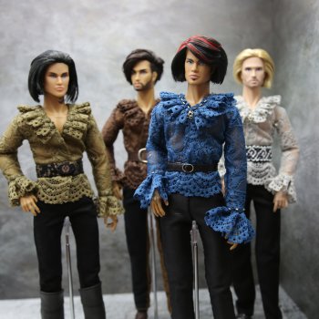 Кружевные рубашки в средневековом стиле