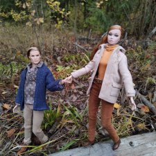 Майло и Поппи Паркер осенняя прогулка