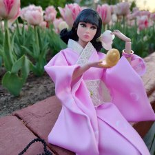 Poppy Parker miss independent в образе японки.