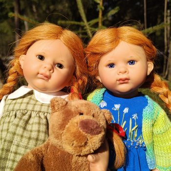 Синеглазка и зеленоглазка. Вихтели.