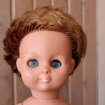 Редкая немецкая кукла ГДР полностью резиновая