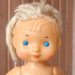 Советская кукла пупс с рельефными волосами Кругозор. Из набора Спокойной ночи. СССР