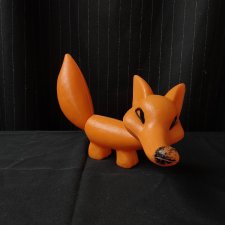 Редкая советская пластмассовая игрушка Лиса, Лисонька СССР