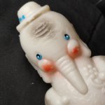 Советская игрушка Слон Вятка СССР пластик