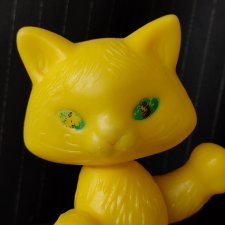 Пластмассовая советская игрушка Кот, Котик подвижный СССР