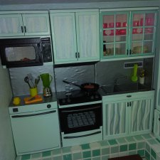 Успокаивающий зелёный, поздний вечер или что можно сделать из фикспрайсовской кухни