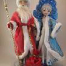 Новогодние Дед Мороз и Снегурочка