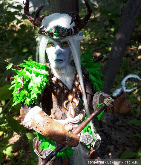 ООАК друид ночной эльф из World of Warcraft by lazygemini_dolls