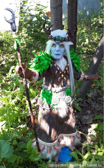 ООАК друид ночной эльф из World of Warcraft by lazygemini_dolls