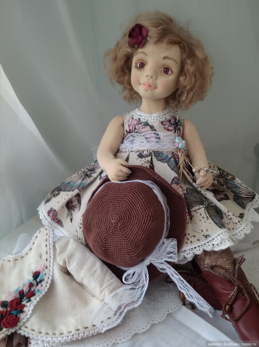 София авторская текстильная коллекционная кукла (фото 3)