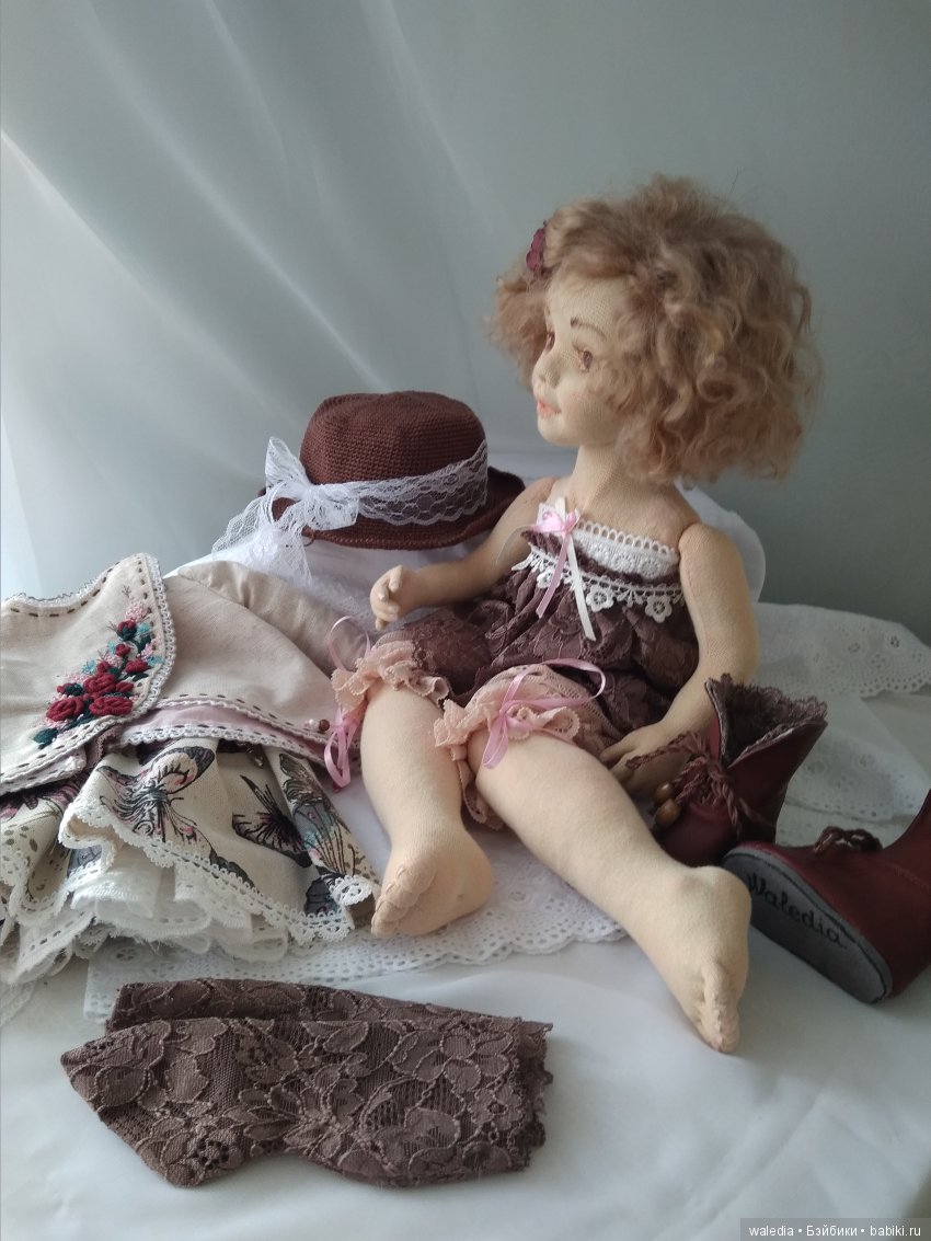 София авторская текстильная коллекционная кукла (фото 6)