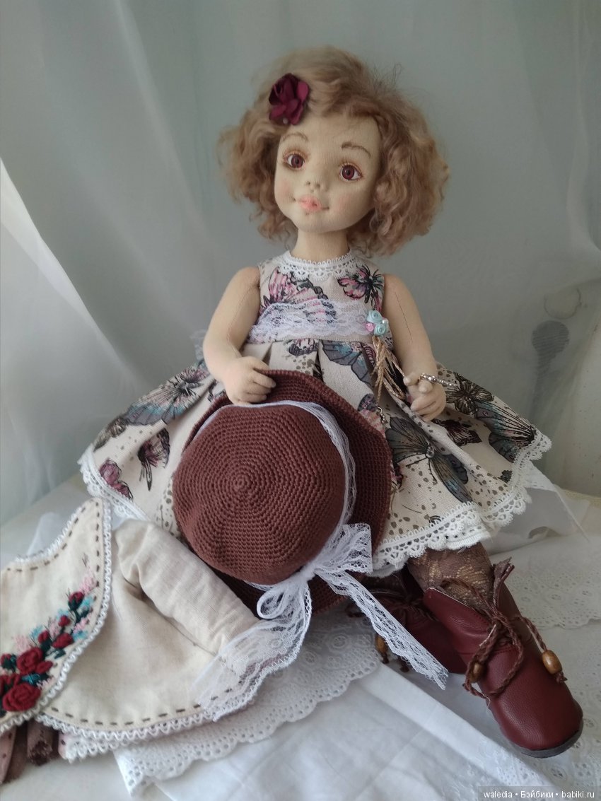 София авторская текстильная коллекционная кукла (фото 2)