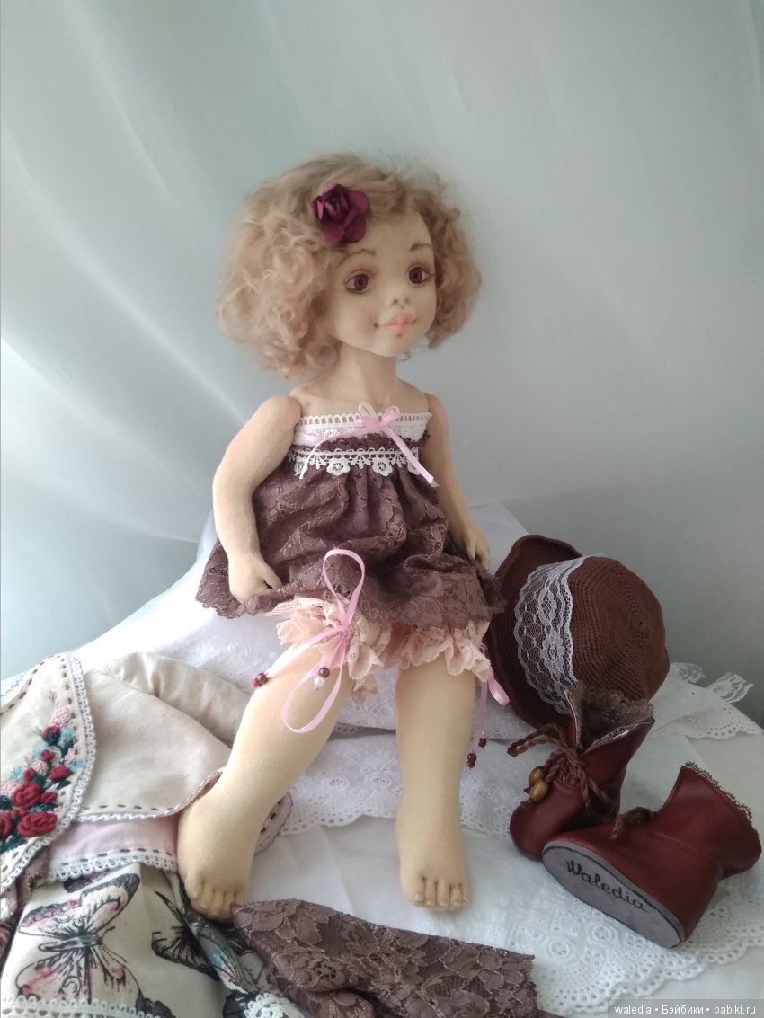 София авторская текстильная коллекционная кукла (фото 5)