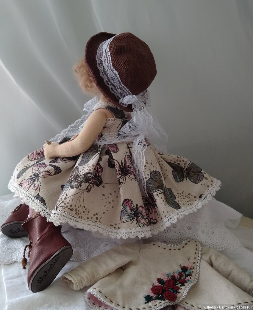 София авторская текстильная коллекционная кукла (фото 4)