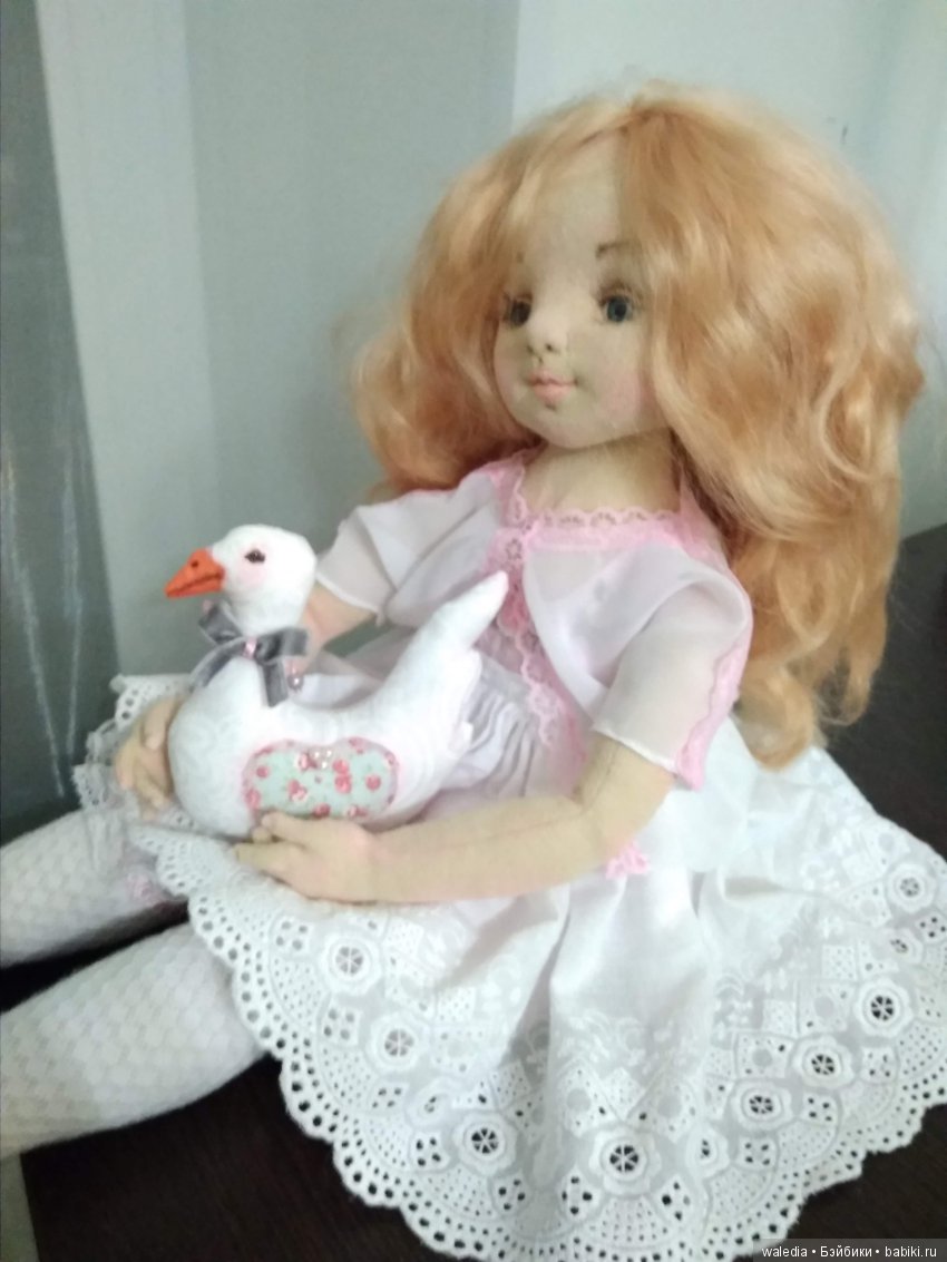 Авторская текстильная кукла Машенька (фото 7)
