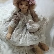 Авторская текстильная кукла  от waledia Ангелина