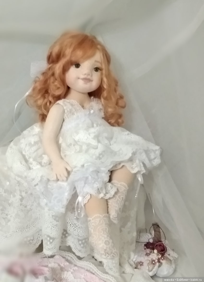 Милая Злата. Авторская текстильная кукла (фото 4)