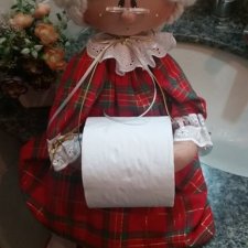 Текстильная кукла держатель для туалета