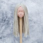 Парик Зи-Зи косички Блонд для кукол с головой 4-5 12,5см обхват (Дольше Dollshe Диана и подобные)